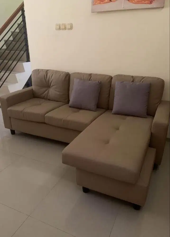 Sofa 4 seater kulit