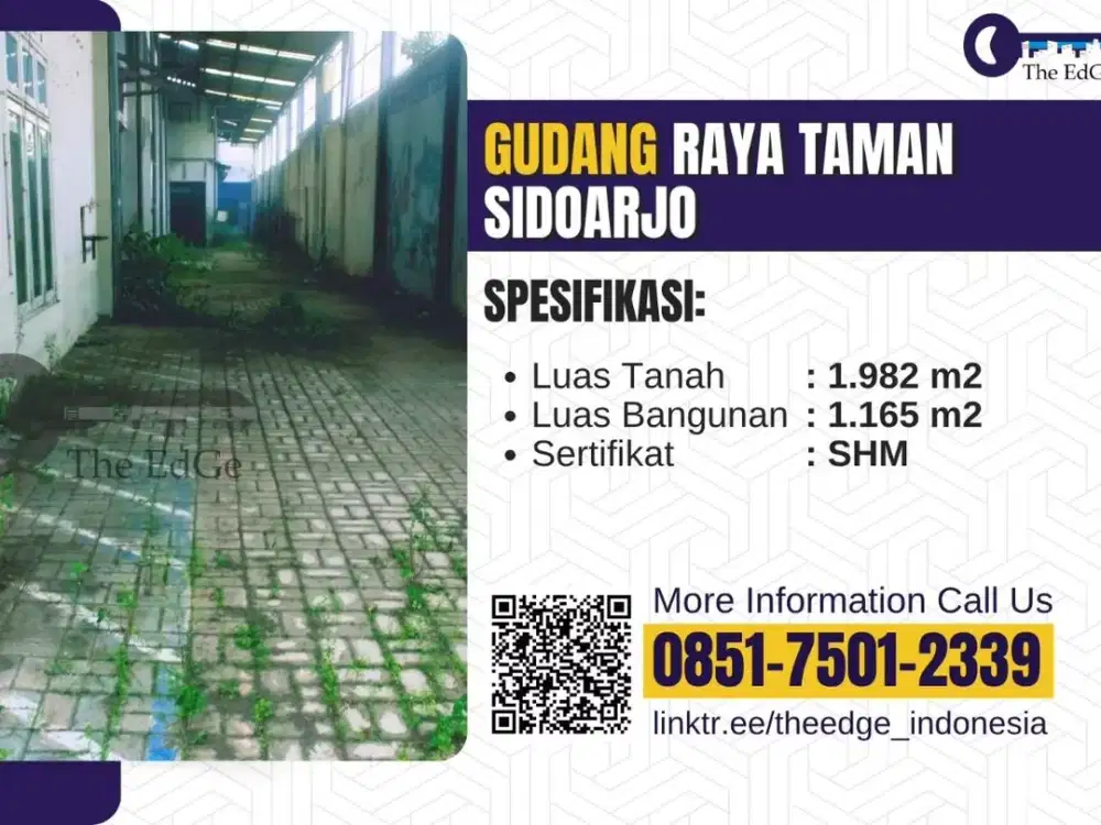 Di Jual Gudang ex Pabrik di Juanda - The EdGe