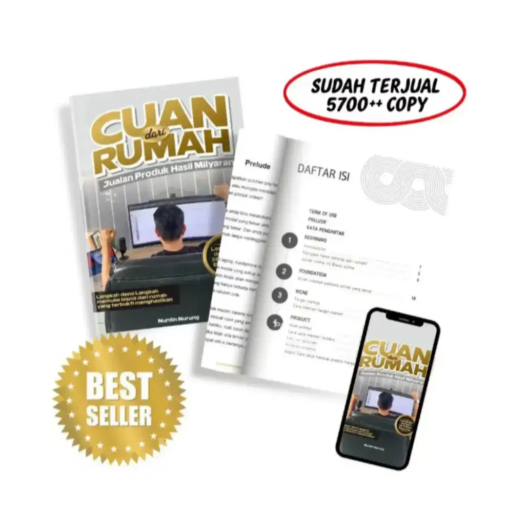 Ebook Cuan dari rumah, Jualan produk hasil milyaran | NR HOUSE