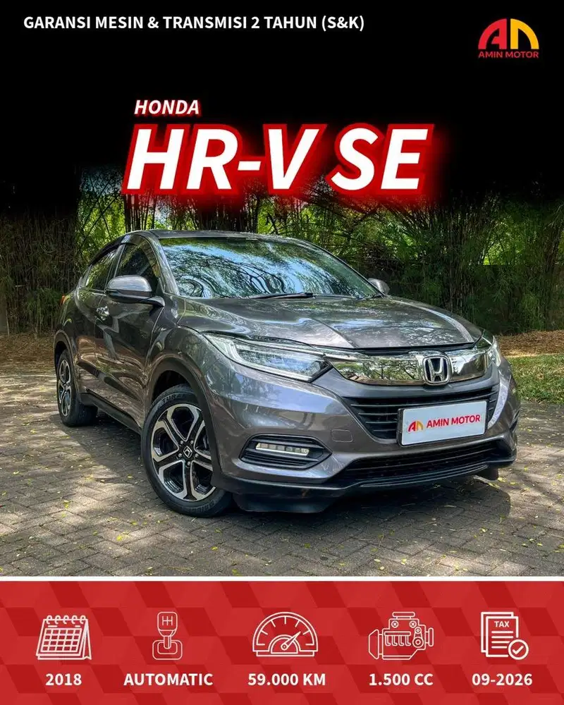 (KM 59rb) Honda HRV SE CVT 2018 E Plus