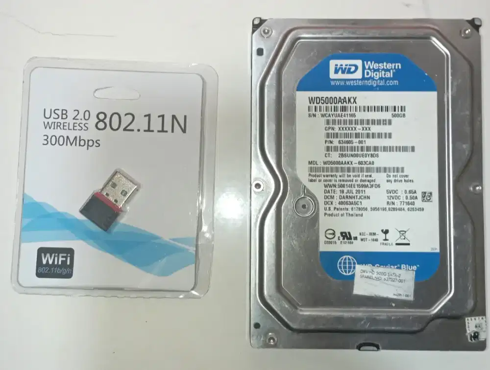 Hardisk Western Digital 500Gb & USB Wifi Dongle
