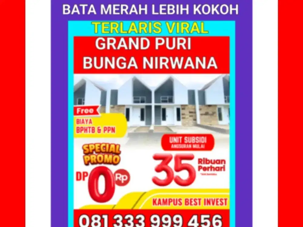 Rumah Jember Subsidi Kampus Terlaris Viral