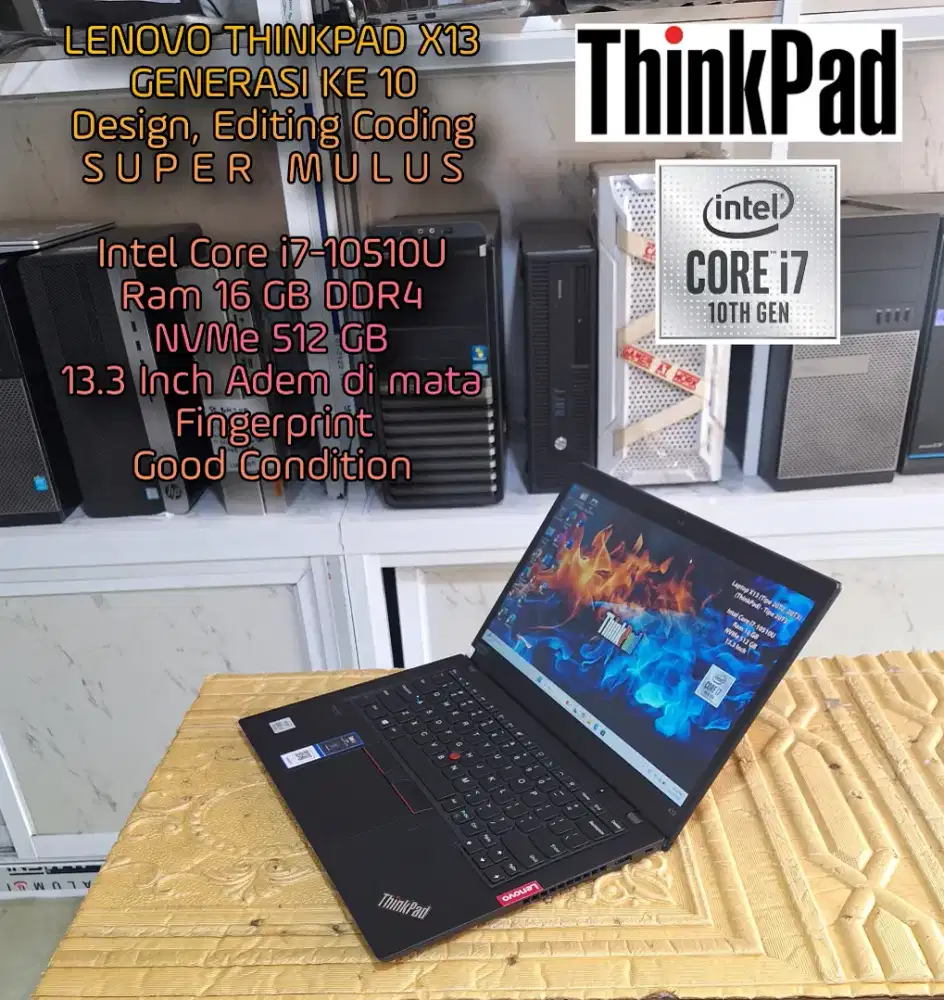 LENOVO THINKPAD X13 i710th Super Mulus
LAPTOP DESIGN EDITING CODING