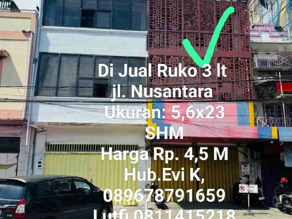 Di Jual Ruko 3 lt, Jl.Nusantara, Mks