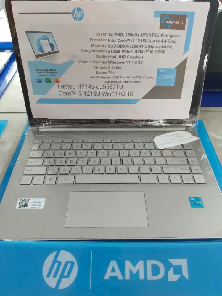 Laptop HP 14s-dq5567TU Core i3 Win 11