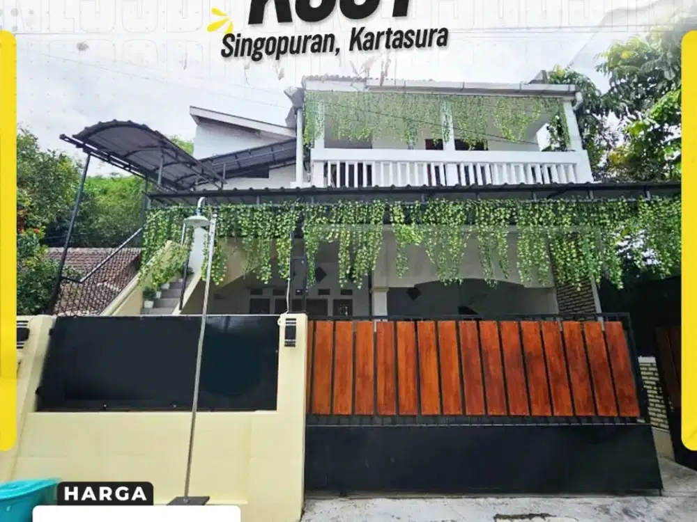 Investasi Kost 13 Kamar Full Furnished di Singopuran, Kartasura