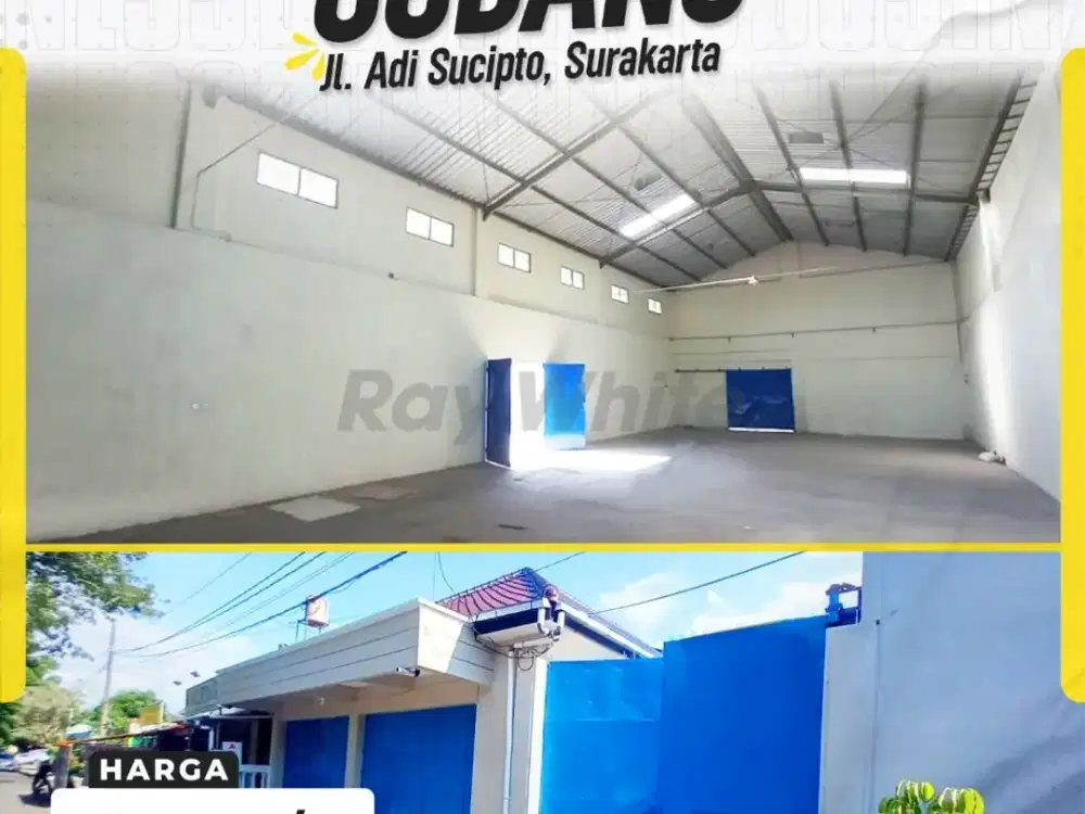 Gudang Premium di Jl. Adi Sucipto, Solo - Akses Kontainer, Siap Pakai