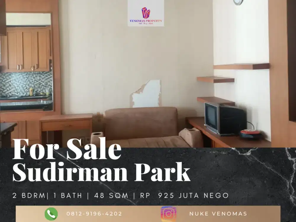 Dijual Apartement Sudirman Park 2 BR Furnished Bagus