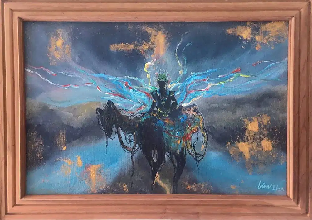 Lukisan surealism : Wahyu Kembang Jagung