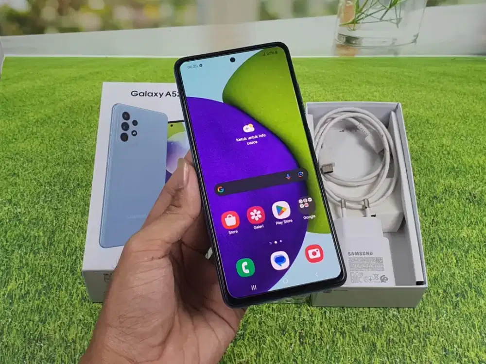 Samsung Galaxy A52 NFC 8/128 mulus fullset Resmi SEIN