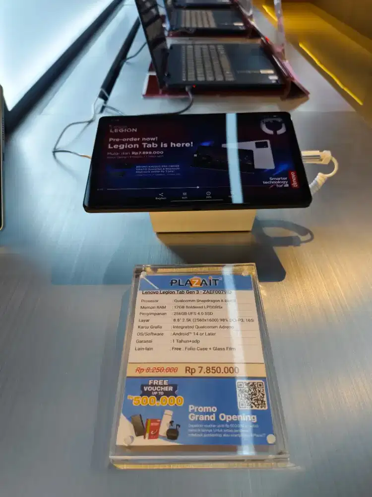 Lenovo Legion Tab Gen 3 - ZAEF0079ID /Qualcomm Snapdragon 8/12GB/256GB