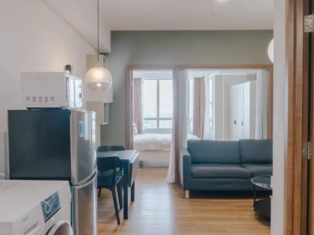 Disewakan Apartment Skandinavia 1BR Full Furnished Lokasi Strategis Selangkah ke Mall
