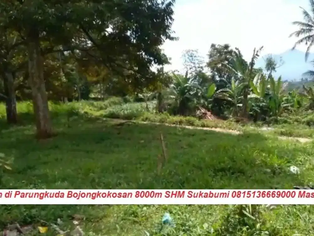 Jual Tanah di Parungkuda Sukabumi Bojongkokosan 8000m SHM