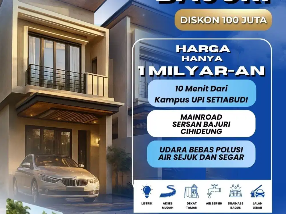 UDARA SEJUK DAN SEGAR ADA DI SINI! Rumah Rasa Villa Bukan Di Dago, Ini Mainroad Sersan Bajuri Setiabudi Lembang