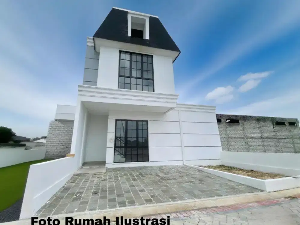 rumah pesan bangun cluster bangunan Modern tengah kota sukoharjo