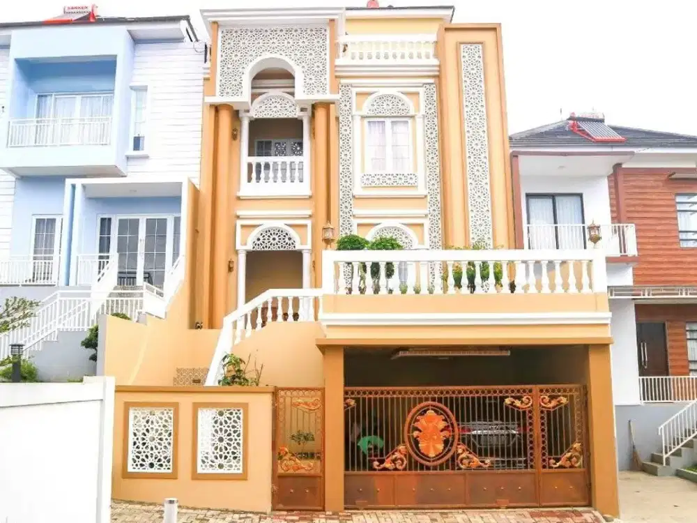 Ekslusif Rumah Desain Mediterania di Cluster Syariah Dekat Kampus Setiabudi Lembang Bandung Utara