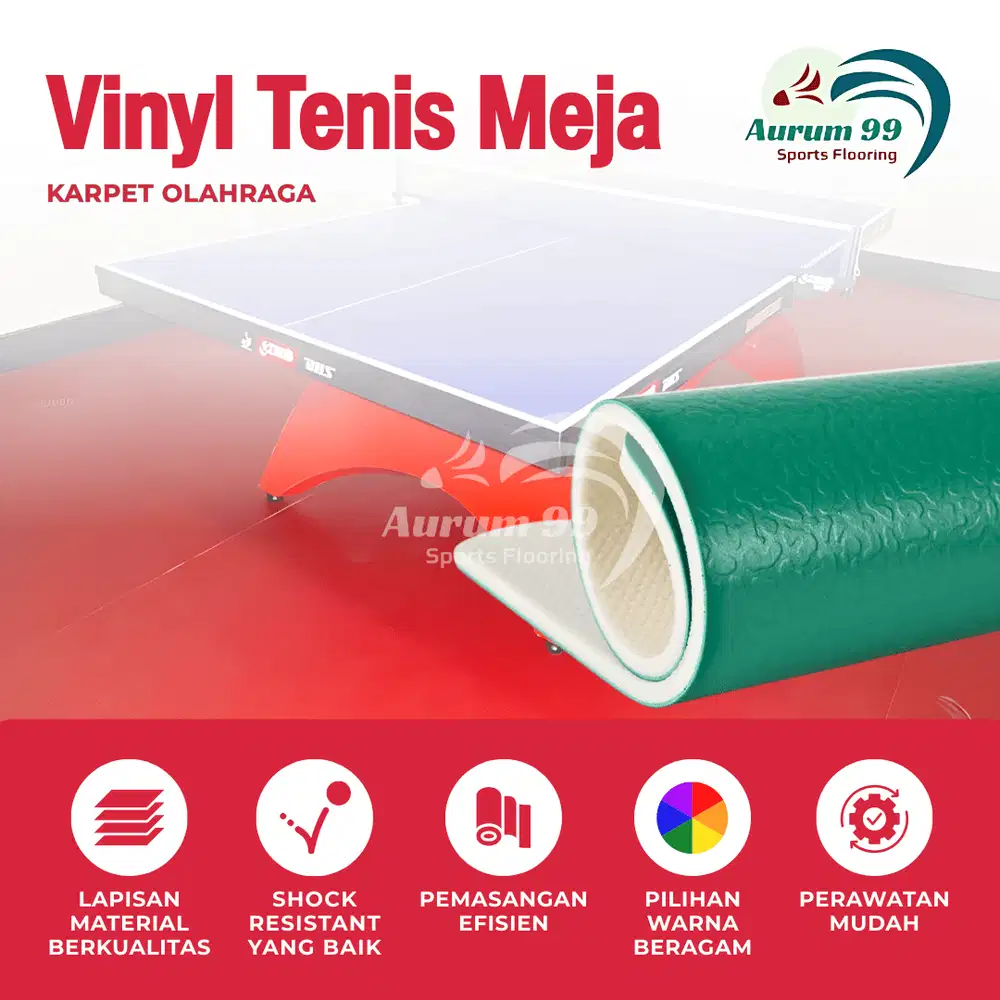 Karpet Lapangan Tenis Meja - Lantai Lapangan Tenis Meja | Karpet Tenis