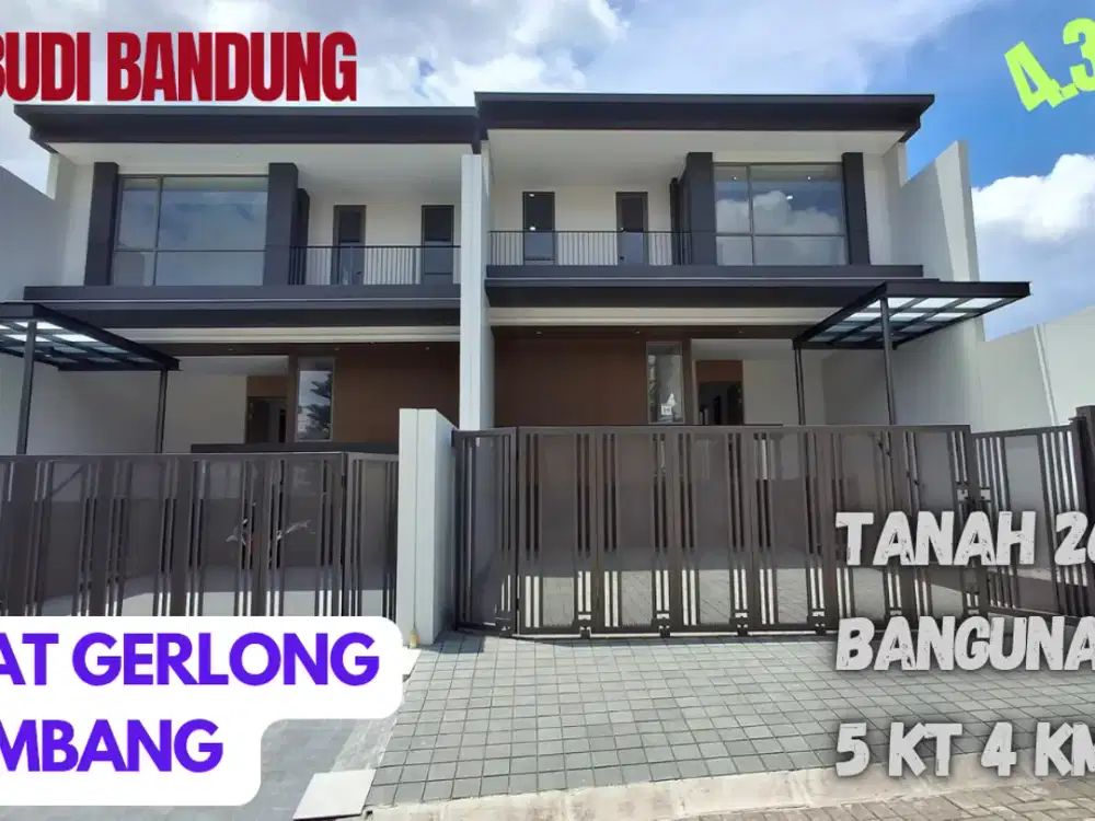 dijual rumah siap huni minimalis modern dekat kampus UPI setiabudi bandung