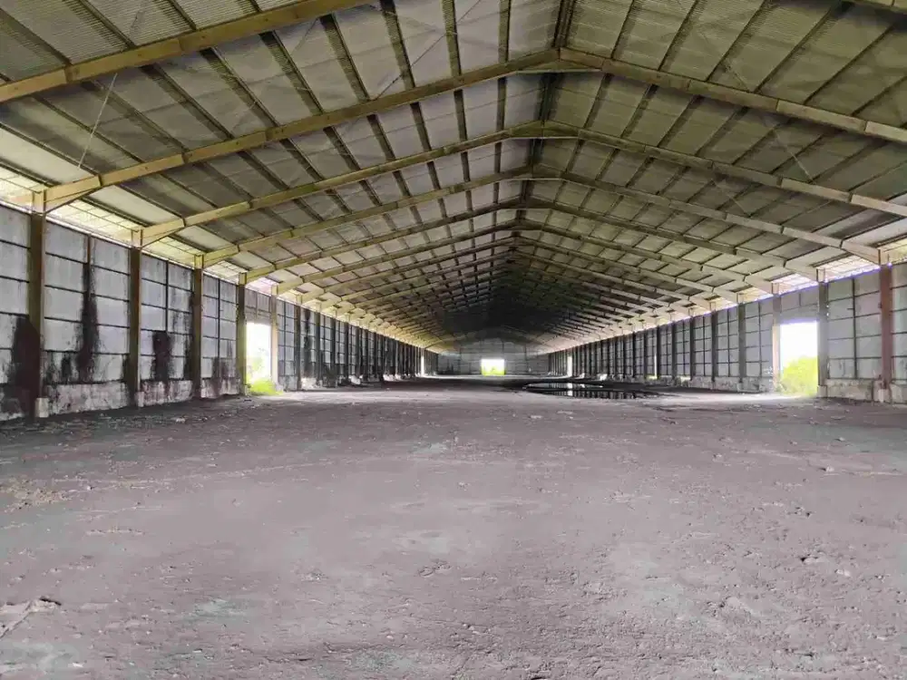 Dijual gudang bisa utk pabrik tepi jl Raya Pantura arteri Kaliwungu Kendal