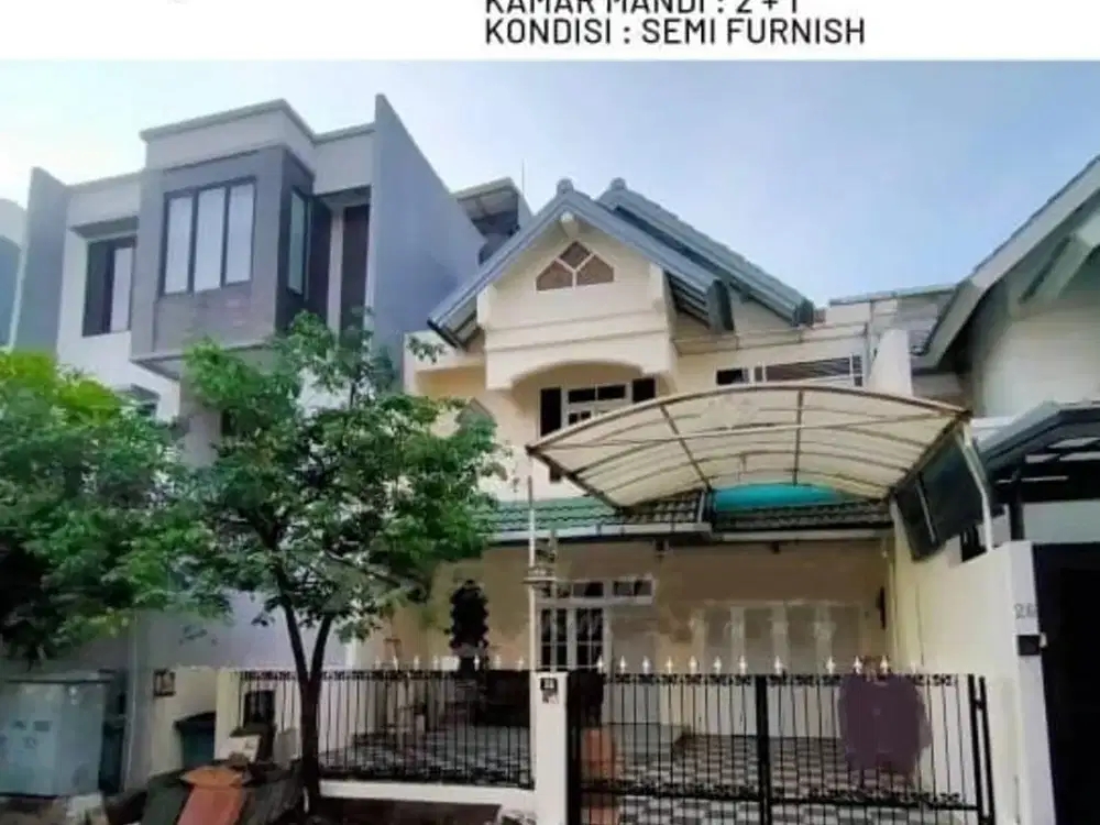 DIJUAL RUMAH CAMAR INDAH, PANTAI INDAH KAPUK, JAKARTA UTARA, 184m2, HADAP SELATAN.