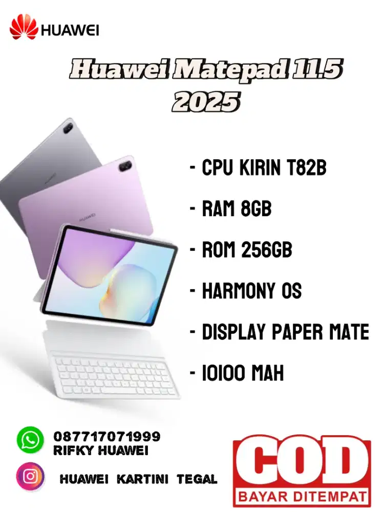 Tablet Huawei Matepad 11.5 2025 new