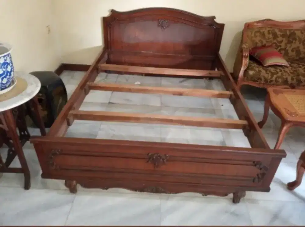 Jual murah tempat tidur jati dipan