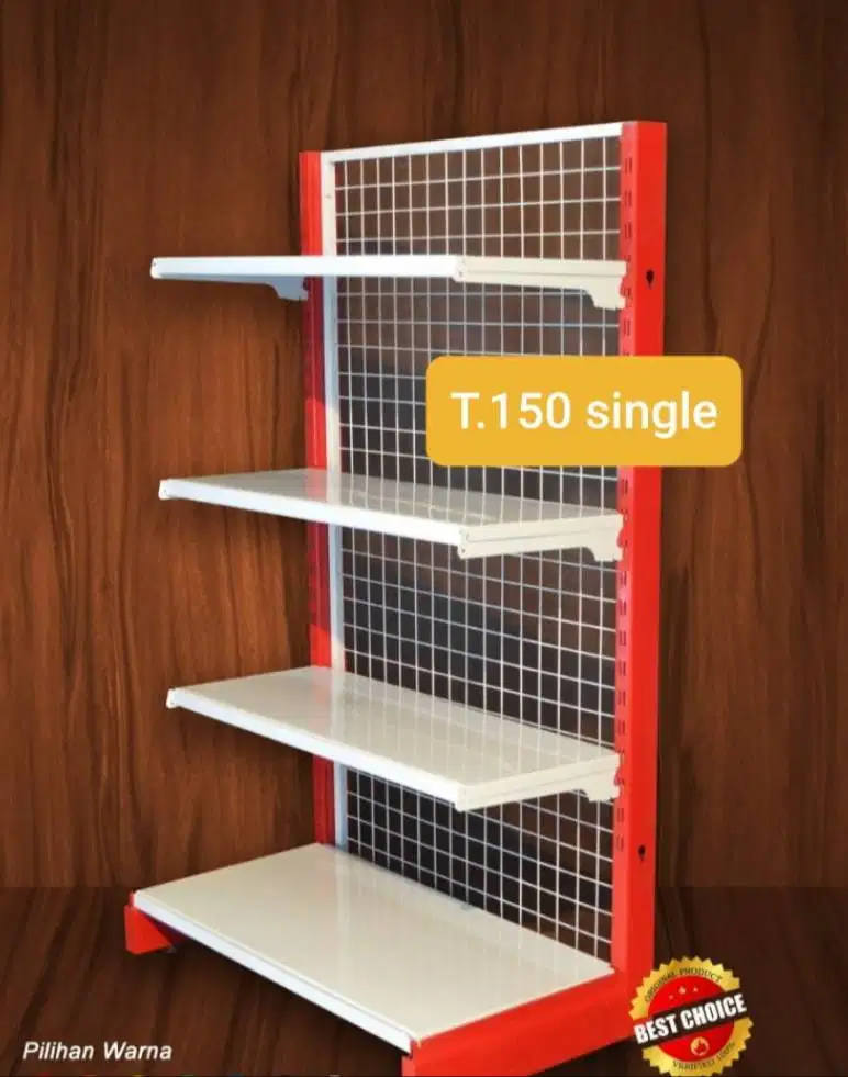 di jual rak minimarket double dan single