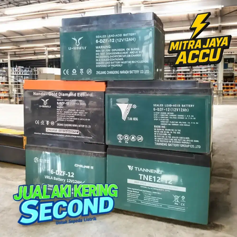 Aki Kering/Baterai Listrik U-WINFLY 12V-12AH Original