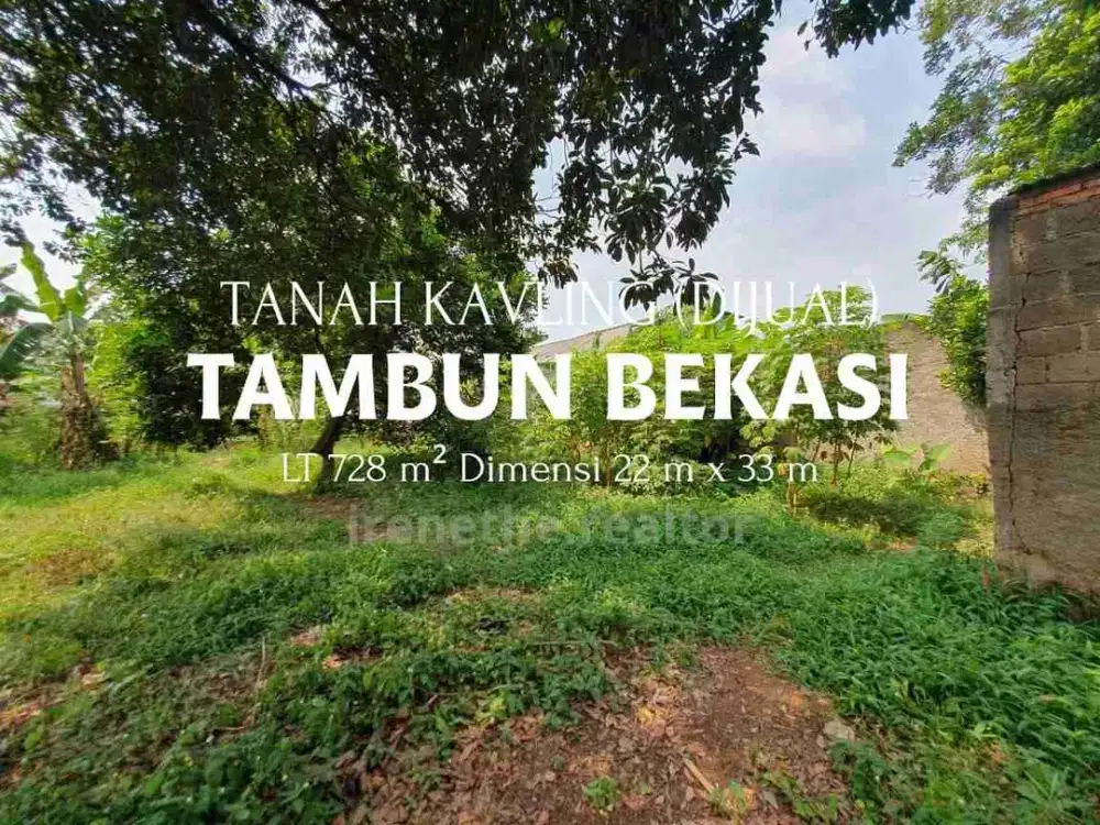 Dijual Tanah Kavling Siap Bangun di Tambun Bekasi