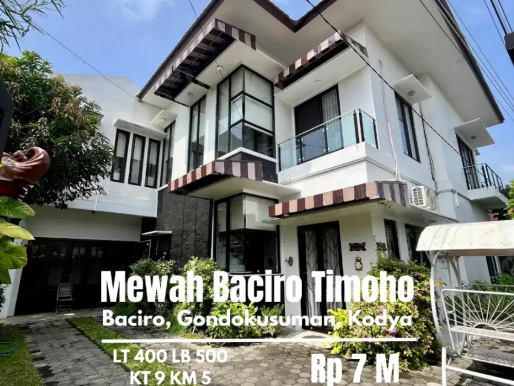 rumah mewah baciro gondokusuman kota jogja