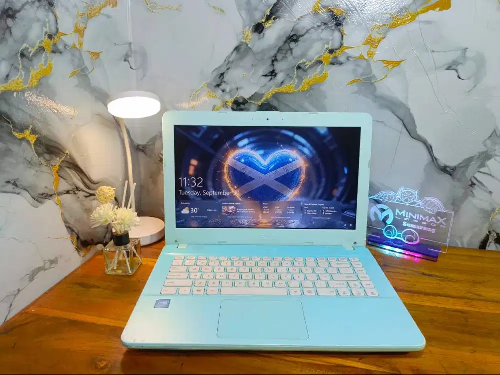 Asus X441N SSD 128GB HDD 500GB normal siap pakai