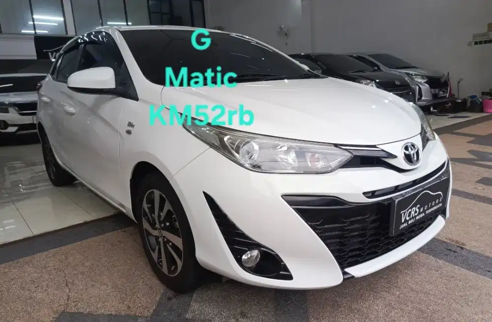 Toyota yaris G matic 2019 putih KM50rb a/t metic at joker surabaya
