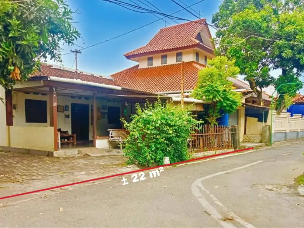 tanah bonus bangunan lama tengah kota yogya di mantrijeron strategis