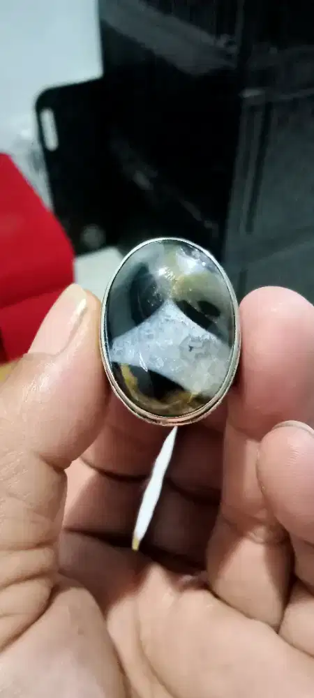 Batu akik karang Nunggal motif