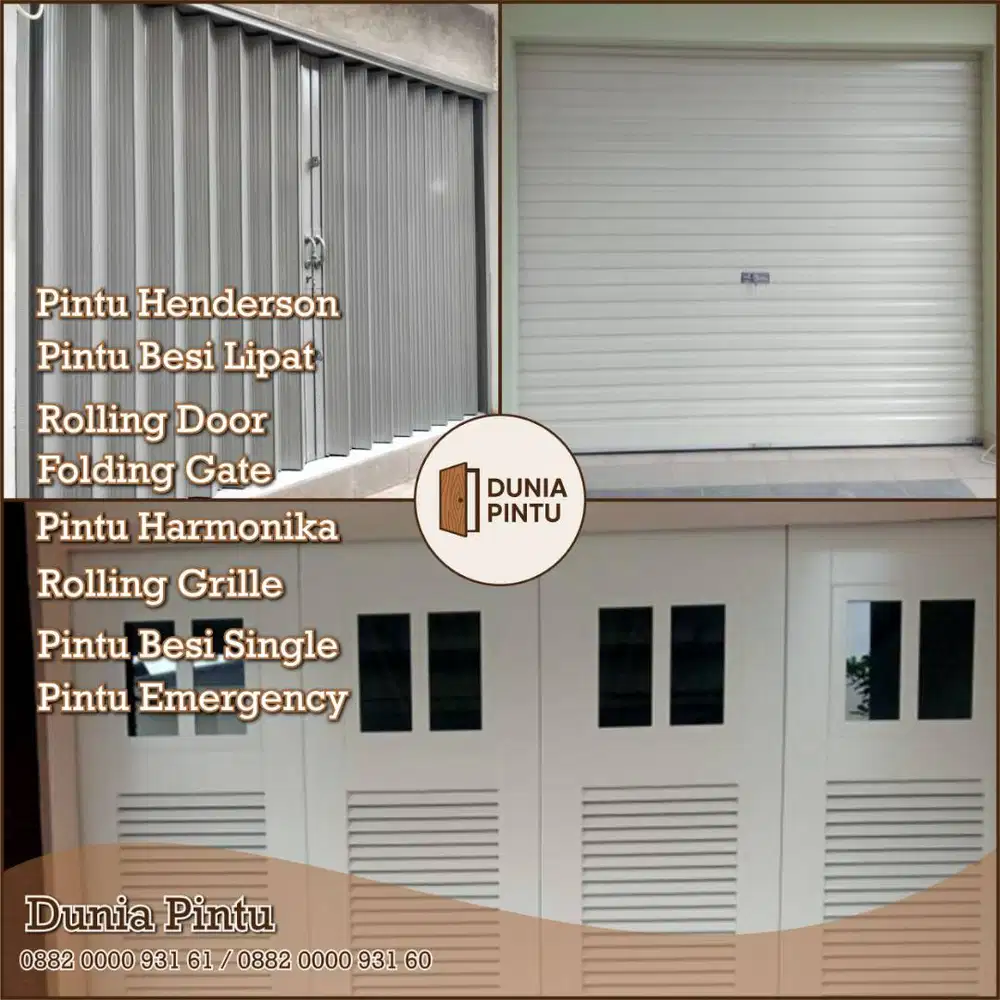 Ahli pintu Bandung jual Rolling Door, Folding Gate, Pintu Henderson