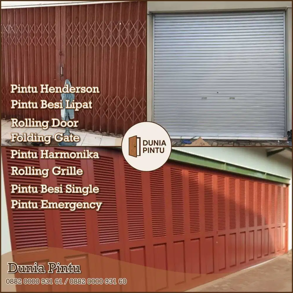 Jual Pintu Garasi Henderson, pintu toko ruko Rolling Door Folding Gate