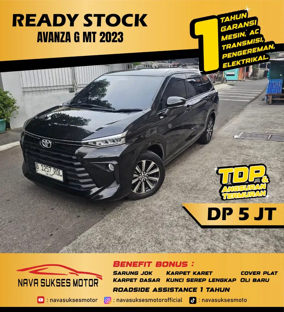 TDP 5 JUTA - AVANZA G MT 2023