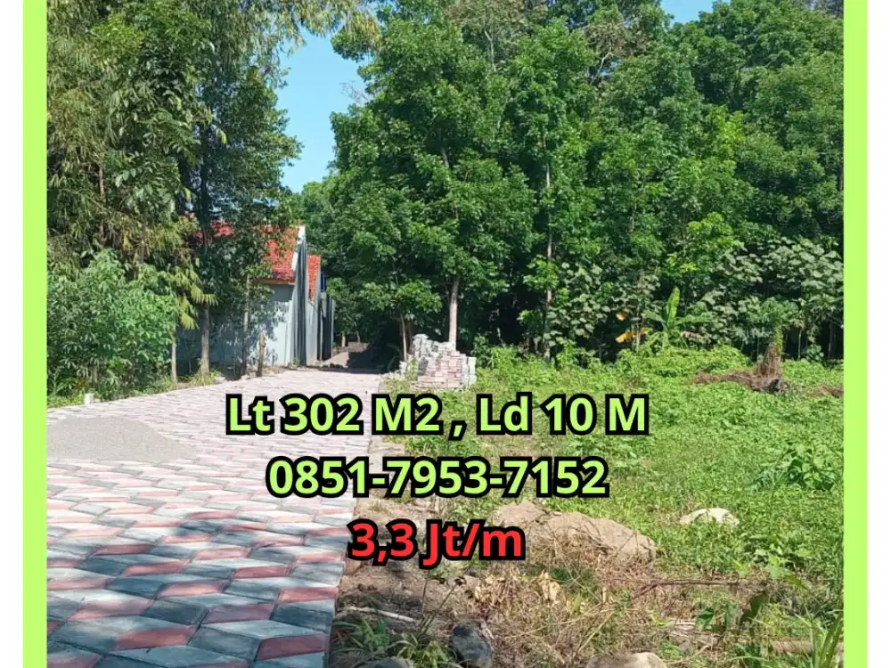 Tanah Murah Dekat Kampus UII Kaliurang Sleman Siap Bangun SHMP