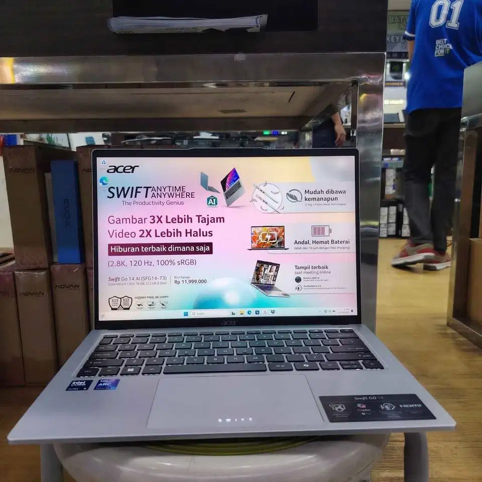 Acer Swift GO SFG14-73-5135 [Intel Ultra 125H-16GB-SSD 512GB]