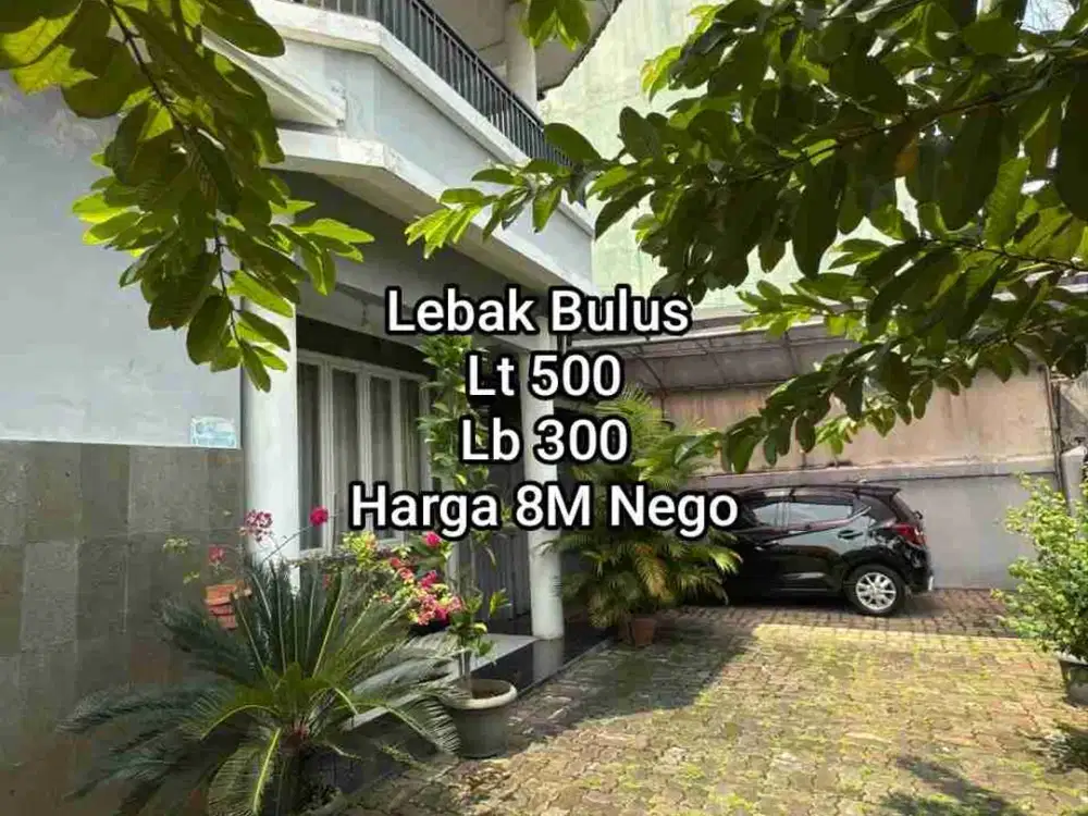 Rumah Halaman besar di Lebak Bulus jakarta selatan