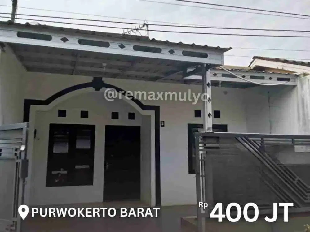 Rumah Siap Huni Full Pagar dan Garasi Area Purwokerto Barat