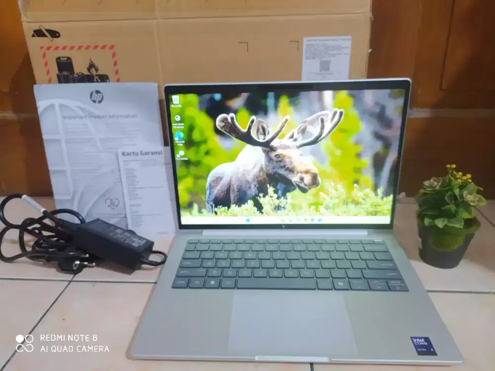 HP Elitebook 8 G1i/Intel Core ultra 5-235u/RAM16/SSD512NVME/Garansi On
