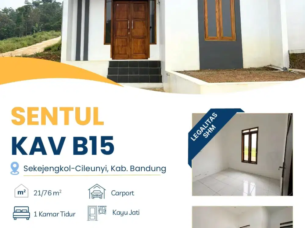 Rumah Murah Siap Huni Bandung Timur, Dekat Fasilitas Umum & Akses Mudah