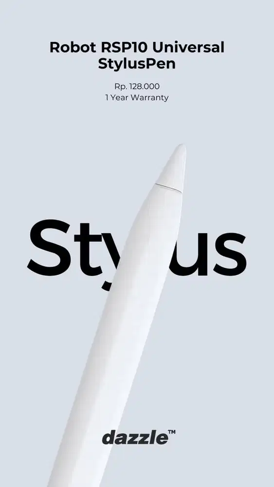 STYLUS PEN ROBOT RSP10 UNIVERSAL SEMUA HP BISA GARANSI 1 TAHUN