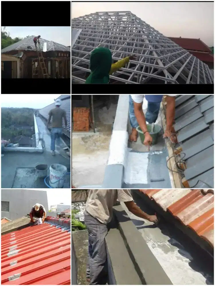 tukang atap•dinding rembes•pasang plafon•cor dak•talangbair•dll