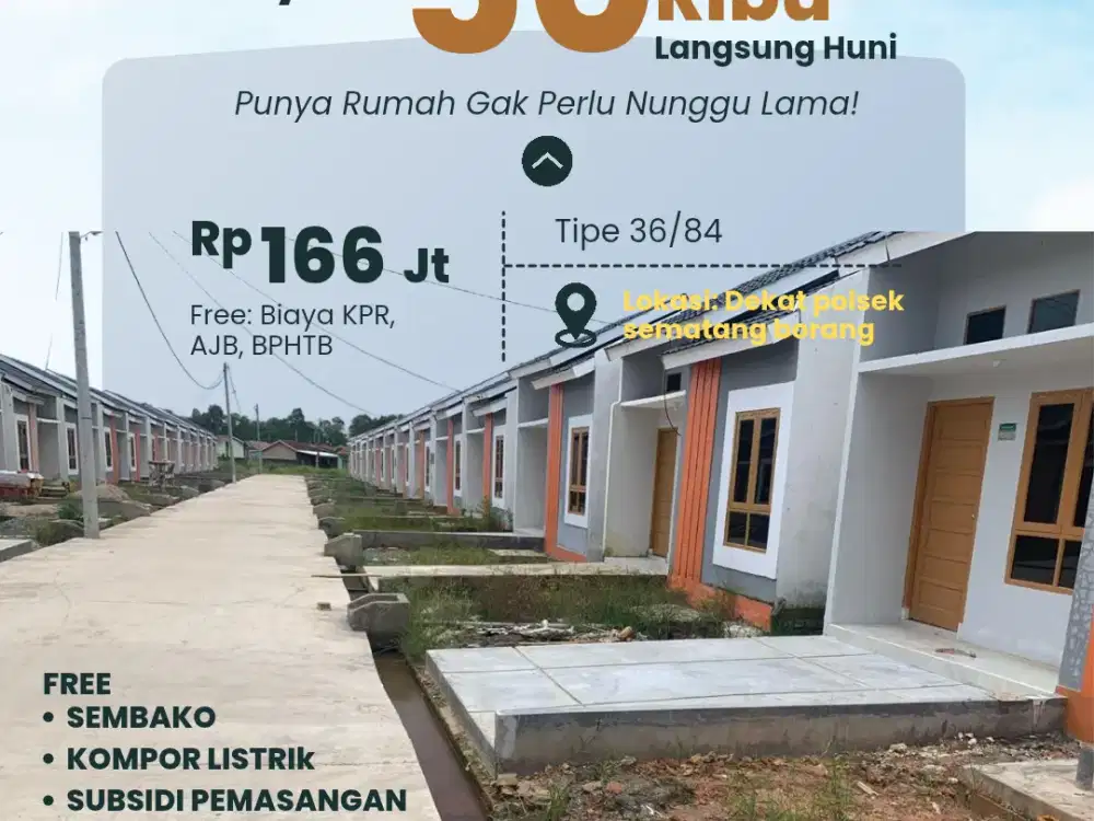 Promo cukup booking 50Rb, tanpa DP