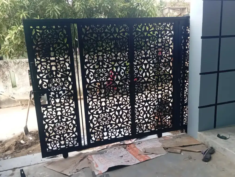 Pagar cutting plat, canopy, ralling balkon kaca