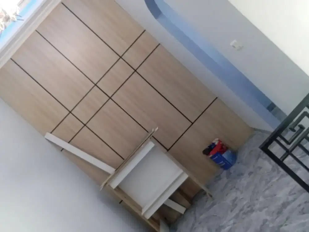 Kitchen set, backdrop TV, backdrop dinding