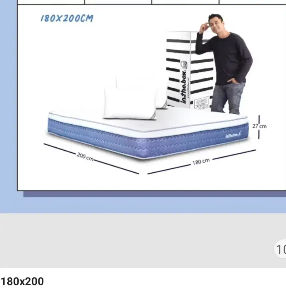 DI JUAL KASUR LIKE NEW  IN THE BOX X ( PLUSH TOP )