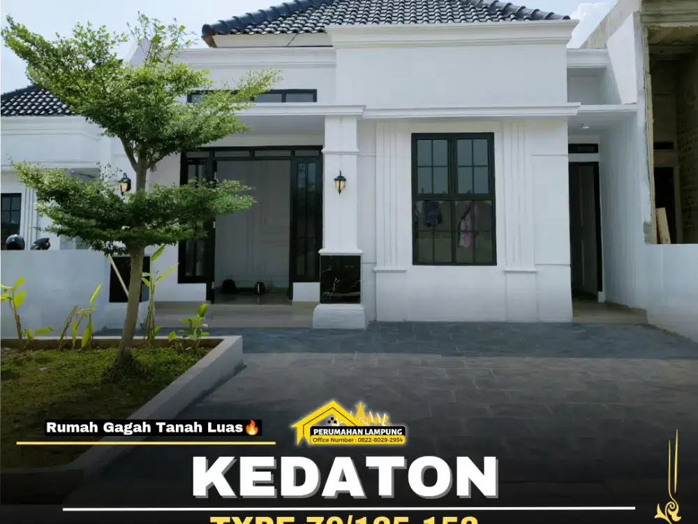 Rumah Gagah Tanah Luas Tengah Kota Bandar Lampung